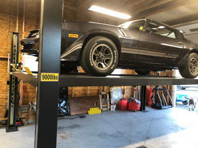 1981 Chevy Camara on the 408-P 4 Post Car Lift from NHProEquip